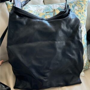 🩷 Black Leather Tote Bag